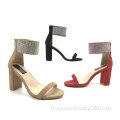 Fashion Sandales de sangle pour femmes en straps de la cheville